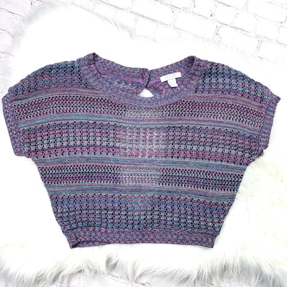 NWOT |•dELiA*s •| Open Back Multi-Color Sweater